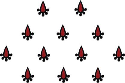 Comet Busters Tear Drop Shaped Traditional Maroon Bindi (BV283) Forehead Maroon Bindis