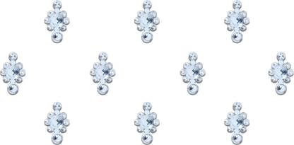 Comet Busters Handcrafted Beautiful Silver Bindi (BV876) Forehead Silver Bindis