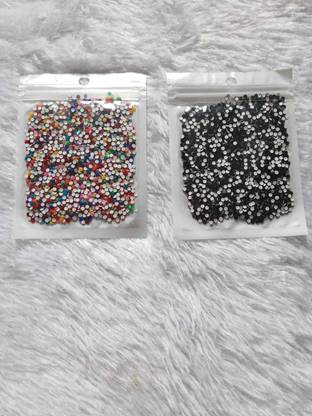 VISWAMUNGI Size 000 Forehead Multi/Black Bindis (Round) Women and Girls Multicolor Bindis  (Plain Bindi)