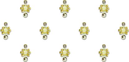 Comet Busters Beautiful Handcrafted Golden Bindi (BV879) Forehead Gold Bindis