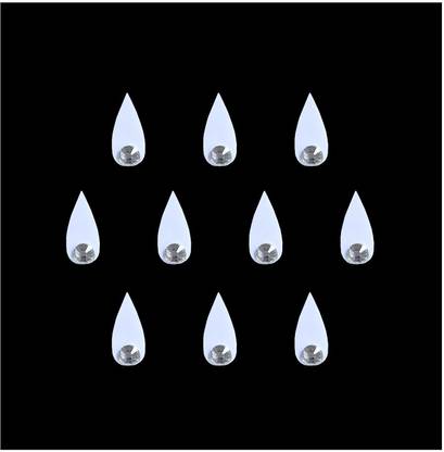 Comet Busters Handcrafted Small Tilak White Bindis With Silver Stone (10mm) (BV2046) Forehead White Bindis