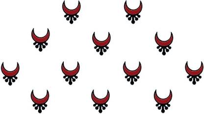 Comet Busters Maroon Moon Designer Bindi Forehead Maroon Bindis