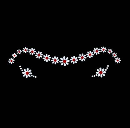 Comet Busters Traditional Bridal Bengali Wedding Bindi for Women (BIN2047) Forehead White Bindis