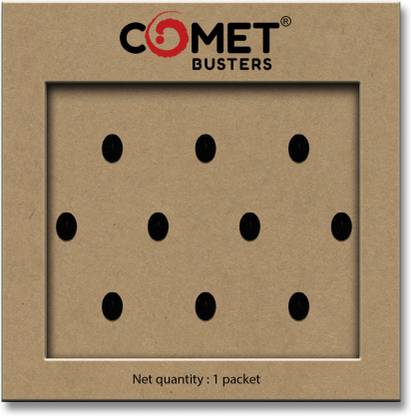 Comet Busters Handcrafted Oval Traditional Black Bindi (5 mm) (BV317) Forehead Black Bindis