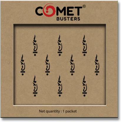 Comet Busters Black Handcrafted Traditional Bindi For Women (BV137) Forehead Black Bindis