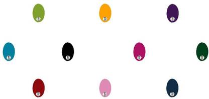 Comet Busters Multicolored Oval Bindis With Stone (10 mm) (BIN1020) Forehead Multicolor Bindis
