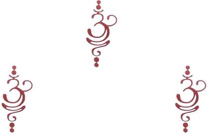 Comet Busters Designer Maroon OM Bindi Large foirhead Maroon Bindis