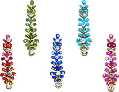 Comet Busters Fancy Multicolor Bridal Crystal Bindi (BV340) Forehead Multicolor Bindis