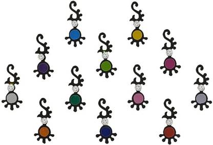 Comet Busters Handcrafted Fancy Black Traditional Bindis (BV1426) Forehead Black Bindis