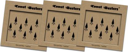 Comet Busters Traditional Black Beautiful Bindi Forehead Black Bindis