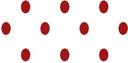 Comet Busters Red Oval Bindis (10mm) (BIN1055) Forehead Red Bindis