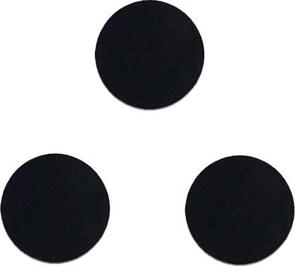 Comet Busters Basic Round Black Velvet Bindi (15mm) (BV936) Forehead Black Bindis