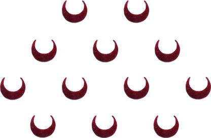 Comet Busters Mini Moon Maroon Bindi (5 mm) (BV470) Forehead Maroon Bindis