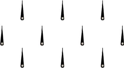 Comet Busters Black Long Tilak Bindi for Women With Single Stone (13mm) (BV1448) Forehead Black Bindis