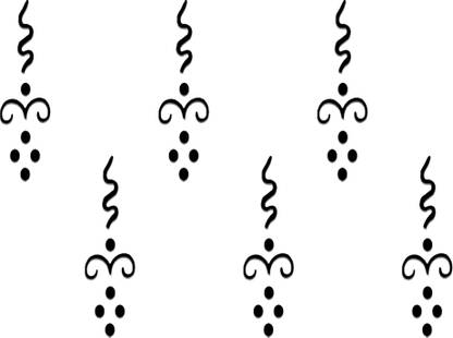 Comet Busters Handcrafted Black Fancy Bindis (BV1329) Forehead Black Bindis