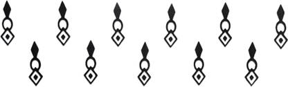 Comet Busters Traditional Black Bindi (BIN431) (20mm) Forehead Black Bindis