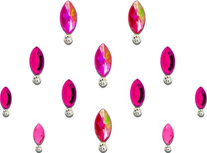 Comet Busters Beautiful Swarovski Crystal Pink Bindi With Diamond (BV472) Forehead Pink Bindis