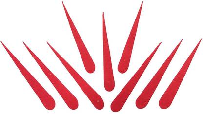 Comet Busters Handcrafted Red Velvet Tilak Bindis (25mm) (BV1791) Forehead Red Bindis