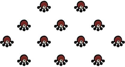 Comet Busters Fancy Small Maroon Bindi With Silver Stone (BV1521) Forehead Maroon Bindis