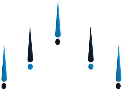 Comet Busters Traditional Blue Long Bindis forhead Blue Bindis