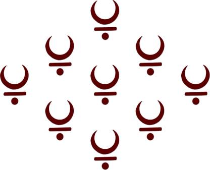 Comet Busters Traditional Maroon Moon Bindis (BV1250) Forehead Maroon Bindis