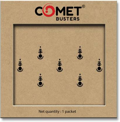Comet Busters Traditional Style Black Bindis (BIN1037) Forehead Black Bindis