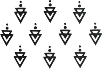 Comet Busters Stylish Black Bindi (BV445) Forehead Black Bindis