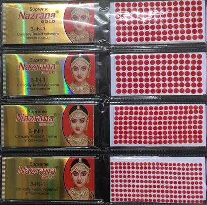 Nazrana MEHRUN FOREHEAD Maroon Bindis