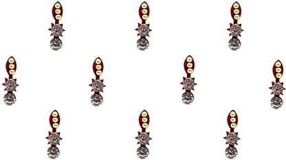 Comet Busters Handcrafted Red With Stones (BV1835) Forehead Red Bindis