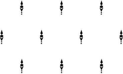 Comet Busters Handcrafted Black Fancy Bindis (BV1341) Forehead Black Bindis