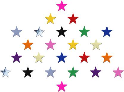 Comet Busters Colorful Star Bindi (BV349) Forehead Multicolor Bindis