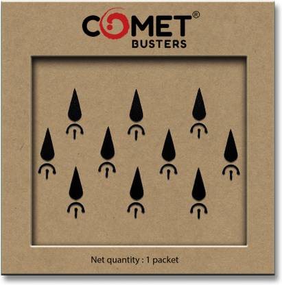Comet Busters Traditional Beautiful Black Bindi (BV443) Forehead Black Bindis