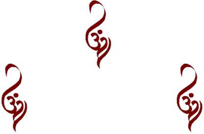 Comet Busters Designer Maroon OM Bindi foirhead Maroon Bindis