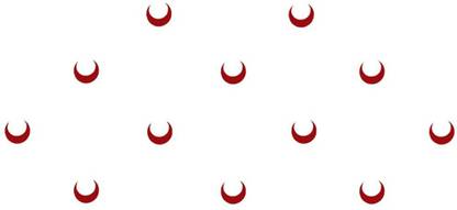 Comet Busters Traditional Red Moon Bindis (5mm) (BIN1030) Forehead Red Bindis
