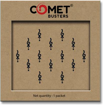 Comet Busters Handcrafted Traditional Black Bindi For Women Forehead Black Bindis