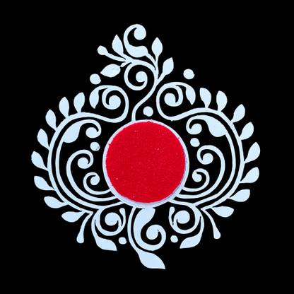 Comet Busters Handcrafted Bengali Bridal Bindis For Women (BIN2441) Forehead Red Bindis