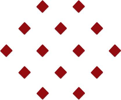 Comet Busters Handcrafted Red Square Bindis (3mm) (BV1200) Forehead Red Bindis