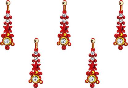 Comet Busters Red Traditional Long Bindi (BV028) Forehead Red Bindis