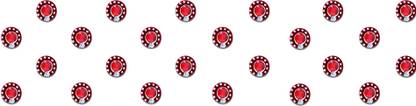 Comet Busters Small Round Fancy Maroon Bindi With Stone (BV554) Forehead Maroon Bindis