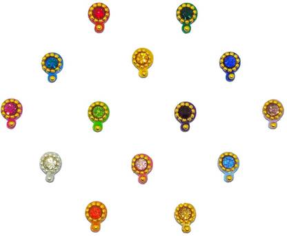 Comet Busters Beautiful Handcrafted Multicolor Bindis Forehead Multicolor Bindis