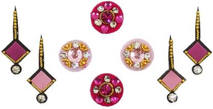 Comet Busters Dark Pink and Light Pink Assorted Mix Bindi Pack (BV1411) Forehead Pink Bindis