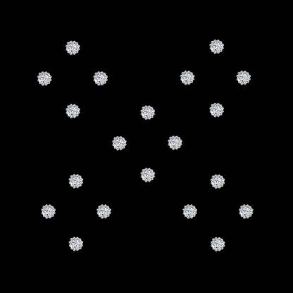 Comet Busters Diamond Collection Silver Dot Bindi (3.5mm) Forehead Silver Bindis