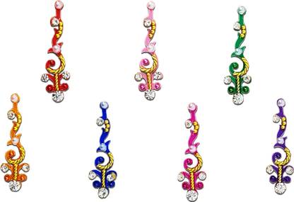 Comet Busters Bridal Collection Multicolored Crystal Bindi (BV039) Forehead Multicolor Bindis