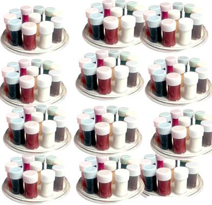 DIVYA Kumkum liquid bindi 11 different colours, pack of 12 Women, girl Multicolor Bindis