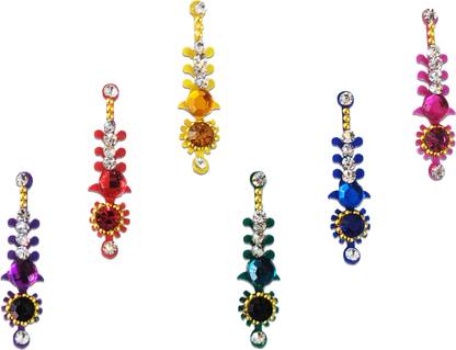 Comet Busters Multicolored Fancy Bindis for Women Forehead Multicolor Bindis