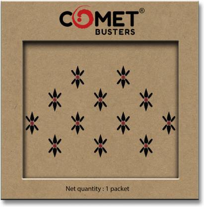 Comet Busters Beautiful Designer Maroon and Black Bindis For Women Forehead Multicolor Bindis