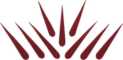 Comet Busters Beautiful Handcrafted Maroon Velvet Tilak Bindis (25mm) (BIN1789) Forehead Maroon Bindis