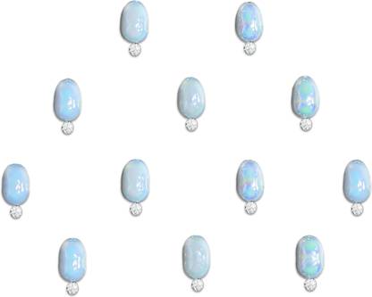 Comet Busters White Oval Pearl Bindis (8mm) (BIN2114) Forehead White Bindis