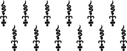 Comet Busters Designer Black Bindis (BV023) Forehead Black Bindis
