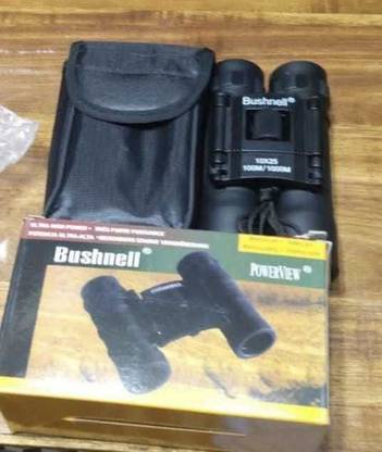 JGG Jain Gift Gallery Bushnell 10x25 Compact Folding Roof Prism Binocular (Black) Binoculars